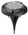 Solárna lampa Crater 11x14 cm – 12 LED, balenie 2 ks