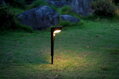 Solárna LED lampa so senzorom pohybu – 52,5 cm, čierna