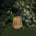 Solárna lampa, závesná, ratan, 12x12x24 cm 2 detail