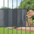 Krycia páska na plotové panely 190 mm x 35m, antracit, s 20 klipsami, RAL7016, 8, náradie