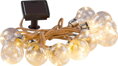 Vianočné osvetlenie reťaz Bulb, 10× LED, tvar žiarovky, solárna, 3,8 m