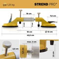 Držiak skla Strend Pro, prísavný, 2-kupolový, max. 80 kg 10 detail