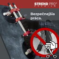 Držiak skla Strend Pro, prísavný, 2-kupolový, nivelačná pomôcka, profesionál, max. 150 kg