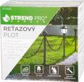 Solárny reťazový plot 334 cm – LED osvetlenie, čierny 13 detail
