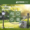 Solárny reťazový plot 334 cm – LED osvetlenie, čierny 8 detail