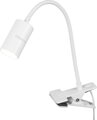 Lampa Strend Pro, stolná, s klipsou na uchytenie, Alu, biela, 41 cm