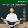 Umelý bambusový plot PVC 1500 mm, antracit, 3 m, UV ochrana