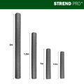 Umelý bambusový plot PVC 1500 mm, antracit, 3 m, UV ochrana