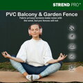 Umelý bambusový plot PVC 1500 mm, antracit, 3 m, UV ochrana