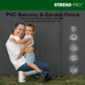 Umelý bambusový plot PVC 1500 mm, antracit, 3 m, UV ochrana
