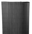 Umelý bambusový plot PVC 2000 mm, antracit, 3 m, UV ochrana