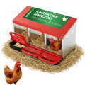 Hniezdo Strend Pro, znáškové, pre hydinu, 3 komorové, kovové, 86x38,5x17,5 cm, pre 3 nosnice