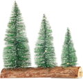 Dekorácia MagicHome Vianoce, stromčeky, plast, 12xLED teplá biela, 20x5x20 cm, 2xAAA