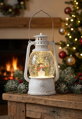 Vianočný lampáš Snehuliak, 12×10×20,5 cm, 1× LED, 3×AA