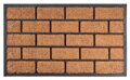 Rohožka pred dvere Brickwall – 45x75 cm, hnedá