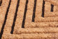 Rohožka pred dvere Arrows – 40x60 cm, hnedá 5 detail