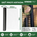 Sieť proti krtkom GrassGuard, 16x16 mm, 1x200 m