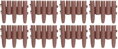 Plastová palisáda GE037, 27x24 cm, hnedá, flexi, 2,16 m