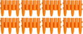 Plastová palisáda GE037, 27x24 cm, terakota, flexi, 2,16 m