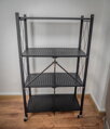 Regál Racks RAW4T – kovový, 4 police, 127x72x34 cm, 50 kg/polica, na kolieskach 13 detail