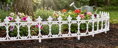 Ohrada Gardens F755, 87x34 cm, plastová, biela, 4 ks