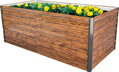 Vyvýšený záhon Strend Pro Garden, 200x100x77 cm, 3D dizajn dreva, kov