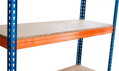 Regál Racks RAT60 HD – kovový, 4 police, 180x180x60 cm, 600 kg/polica