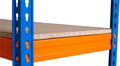 Regál Racks RAT60 HD – kovový, 4 police, 180x180x60 cm, 600 kg/polica