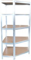 Regál Racks RAT80 – rohový, kovový, 5 políc, 180x90x40 cm, 150 kg/polica 5 detail