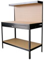 Stôl Racks DWB60, pracovný, do dielne, 1x zásuvka, 1200x600x1500 mm, max. 230 kg, 9, náradie