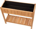 Záhon Strend Pro Garden, 89x33x76 cm, so spodnou policou, drevo, vyvýšený, s nohami