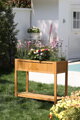 Záhon Strend Pro Garden, 89x33x76 cm, so spodnou policou, drevo, vyvýšený, s nohami