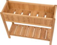 Záhon Strend Pro Garden, 89x33x76 cm, so spodnou policou, drevo, vyvýšený, s nohami