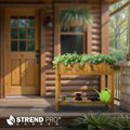 Záhon Strend Pro Garden, 89x33x76 cm, so spodnou policou, drevo, vyvýšený, s nohami 8 detail