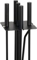 Sada kutáčov Homefire FT075BA, 4-dielna, čierna, 81 cm