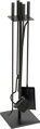 Sada kutáčov Homefire FT075BA, 4-dielna, čierna, 81 cm