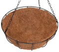 Závesný kvetináč Strend Pro LC-CocoH-24, 35x35x17 cm, oceľ/kokos, s vešiakom 3 detail