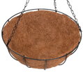 Závesný kvetináč Strend Pro LC-CocoH-22, 25x25x12 cm, oceľ/kokos