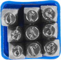 Razidlá čísla HR59204, výška číslic 4 mm, 9 ks