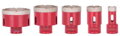 Sada vyrezávačov Strend Pro Premium DCB11S, 20-35-45-55-72 mm, M14, diamant, profesional 24 detail