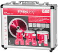 Sada vyrezávačov Strend Pro Premium, 6-8-10-20-35-50-68 mm, adaptér, zväčšovač dier, kotúč, M14, diamant, korunky, professional 15 detail