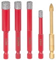 Sada vyrezávačov Strend Pro Premium, 6–12 mm, HEX, diamantové korunky 7 detail