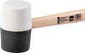 Gumené kladivo BlackWhite, 910 g, drevená rúčka, 320 mm