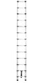 Rebrík Strend Pro, teleskopický, 3,8 m, 1x13, max. 125 kg