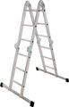 Strend Pro Rebrík DP-U 4x3, Alu, s drevenou platformou, EN 131, max. 3.46 m, 13, náradie