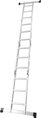 Rebrík s plošinou Strend Pro ML103 4x3, Alu, max. 150 kg, 15, náradie