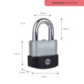 Zámok Yale Y127B/55/129/1 – Maximum Security, laminovaná oceľ, 56 mm