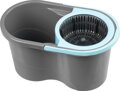 Súprava upratovacia Strend Pro Quantum 16 lit., rotačný mop na podlahy + vedro, teleskopická násada, tyrkys/sivá, mix farieb 2 detail
