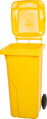 Smetná nádoba MGB 120 lit, plast, žltá 1018, HDPE, popolnica na odpad, 5, náradie
