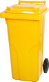 Smetná nádoba MGB 120 l, plastová, žltá, HDPE